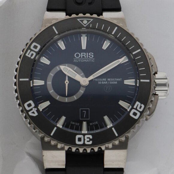 ORIS Watches 01 743 7664 Stainless Steel/rubber Mechanical Automatic Genuine... - Picture 1 of 7
